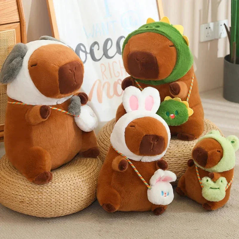 Adorable Capybara and Frog Besties Plush Costume