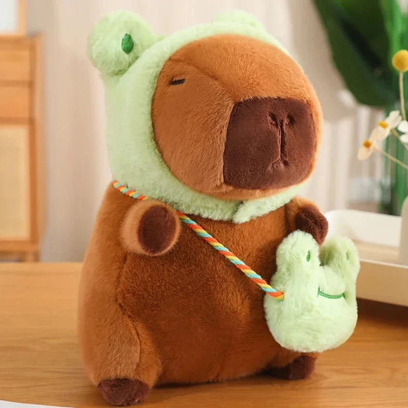 Adorable Capybara and Frog Besties Plush Costume