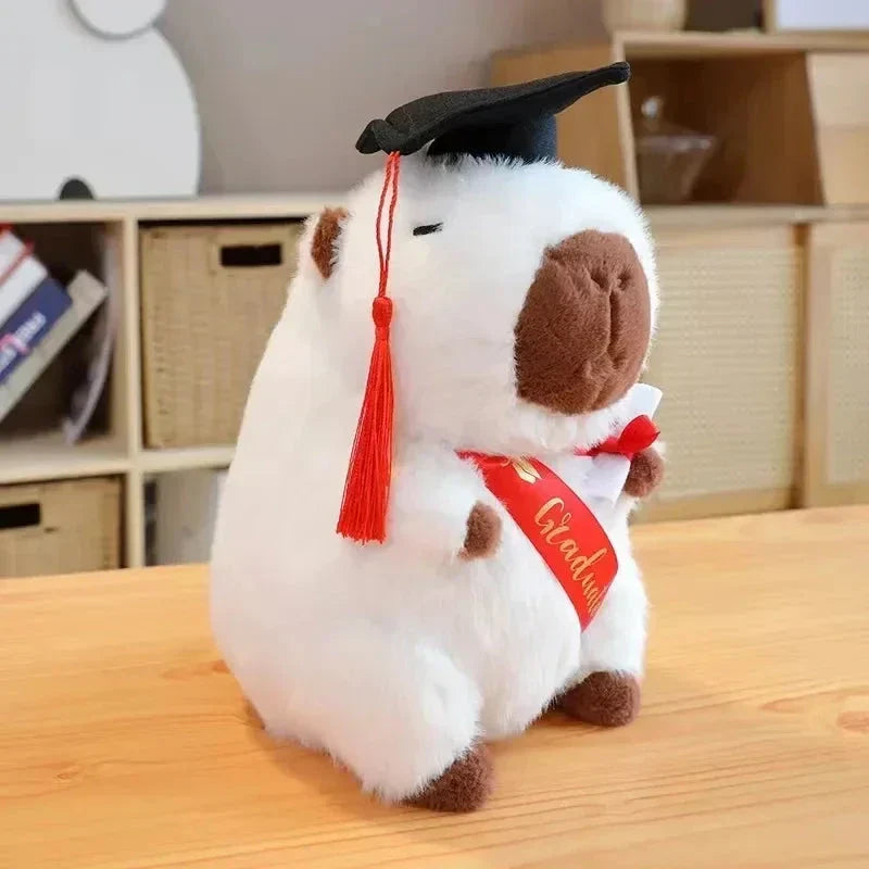 Adorable Capybara Graduation Plush Toys for Celebration!
