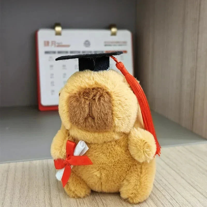 Adorable Capybara Graduation Plush Toys for Celebration!