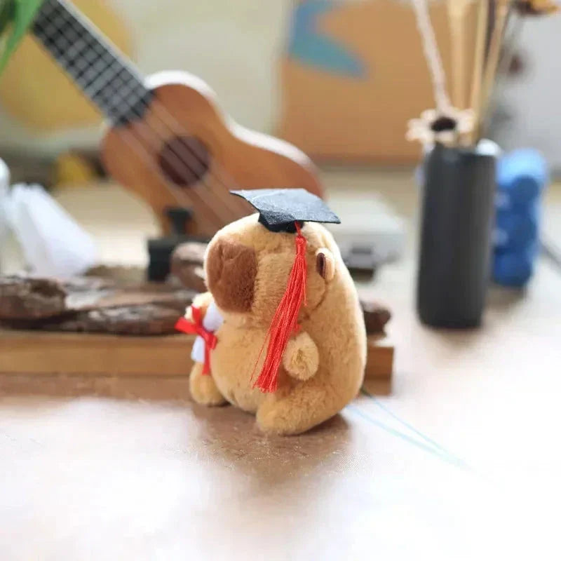 Adorable Capybara Graduation Plush Toys for Celebration!