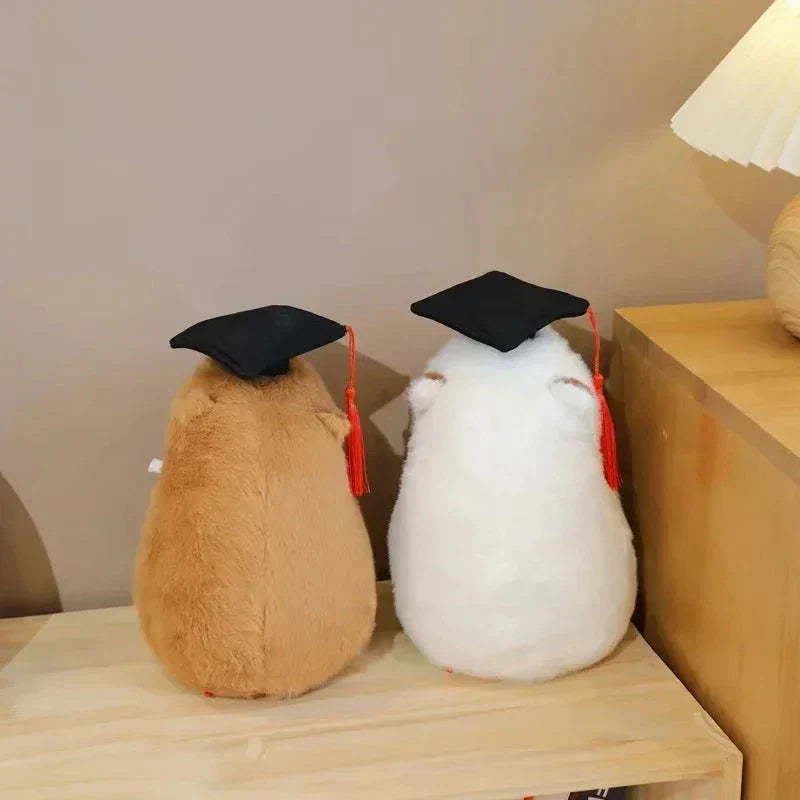 Adorable Capybara Graduation Plush Toys for Celebration!