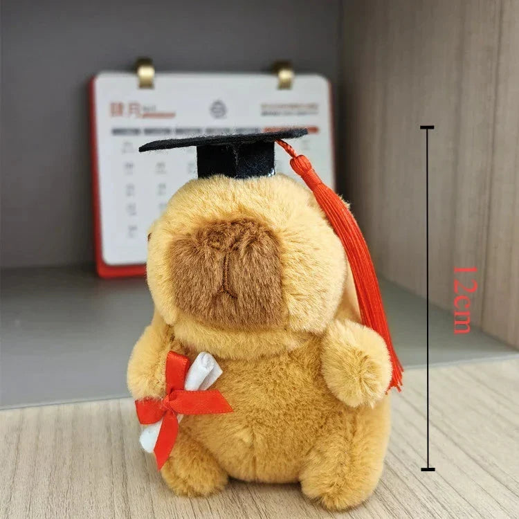 Adorable Capybara Graduation Plush Toys for Celebration!
