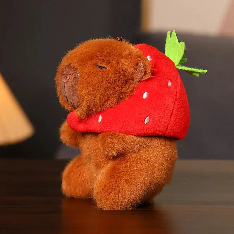 Adorable Capybara Plush Keychain Pendant
