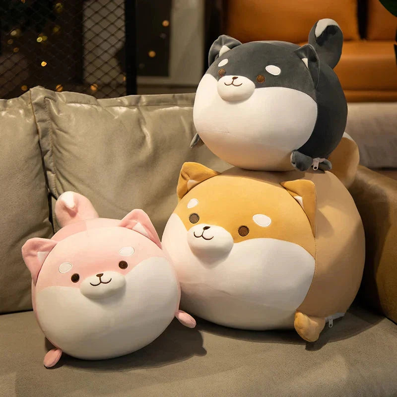 Adorable Chonky Shiba Squad Plushies - Your New Cuddly Companions!