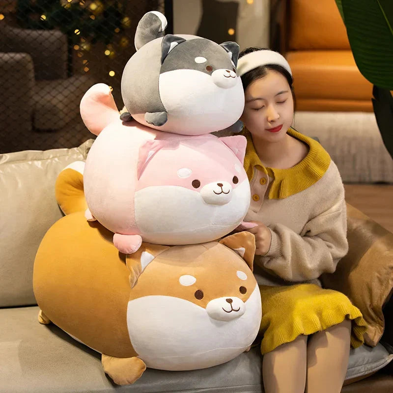 Adorable Chonky Shiba Squad Plushies - Your New Cuddly Companions!