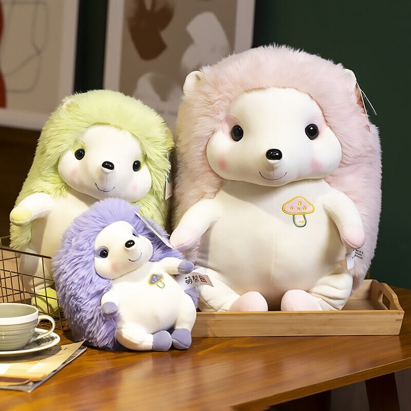 Vibrant Hedgehog Family Plush Toys for Cozy Cuddles
