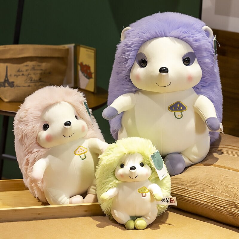 Vibrant Hedgehog Family Plush Toys for Cozy Cuddles
