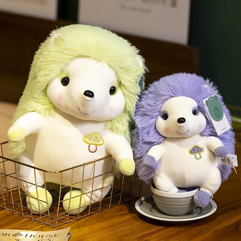 Vibrant Hedgehog Family Plush Toys for Cozy Cuddles