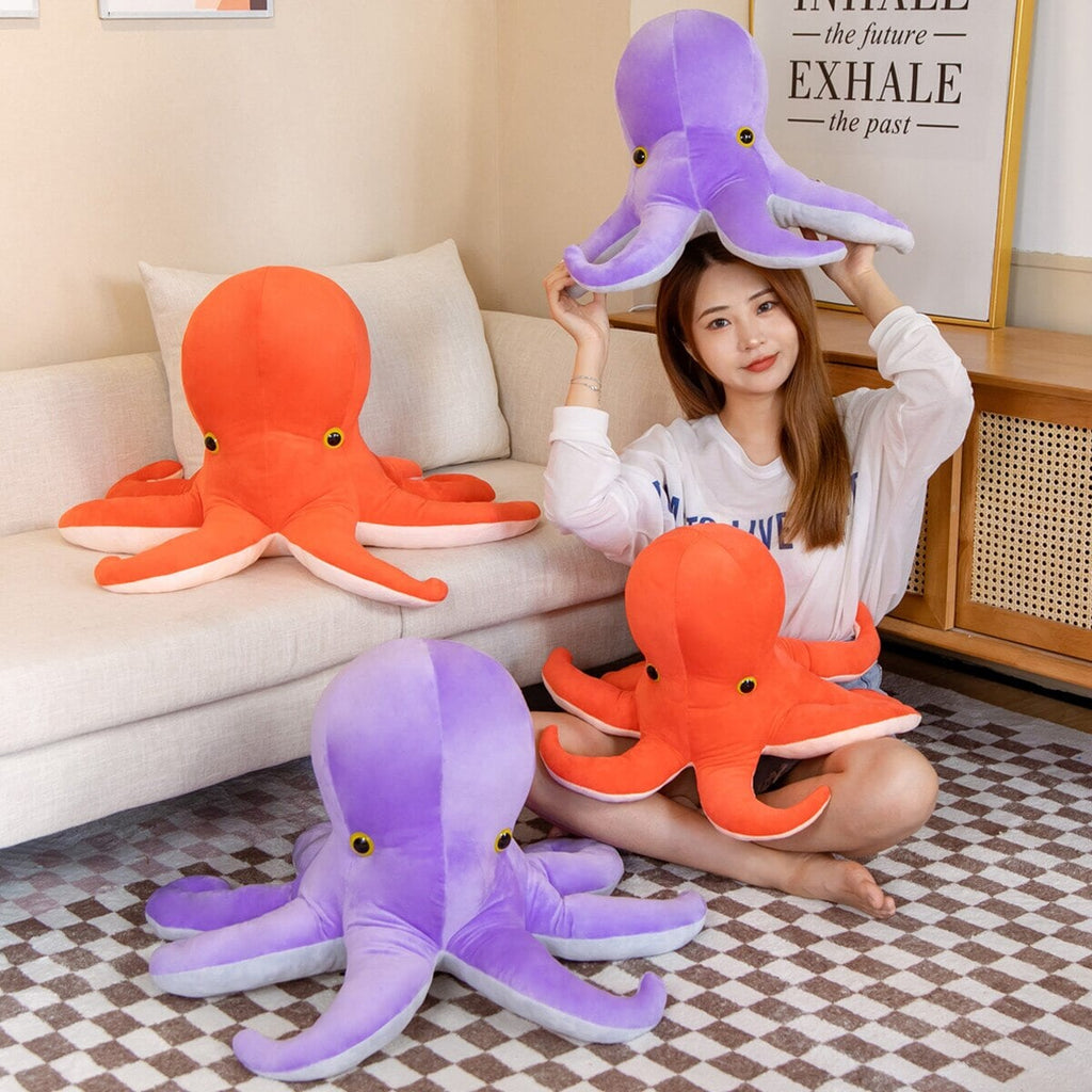 Vibrant Octopus Twin Plush Toys