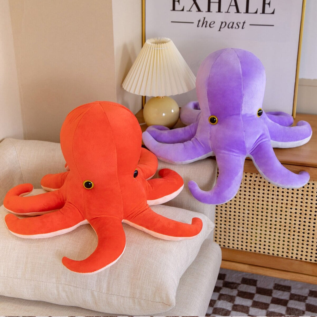 Vibrant Octopus Twins Plush Toy