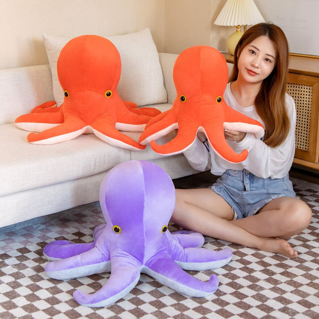Vibrant Octopus Twin Plush Toys