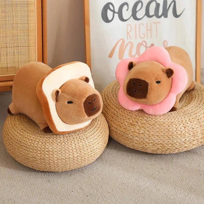 Adorable Laying Capybara Plush Toy for Cosplay Enthusiasts