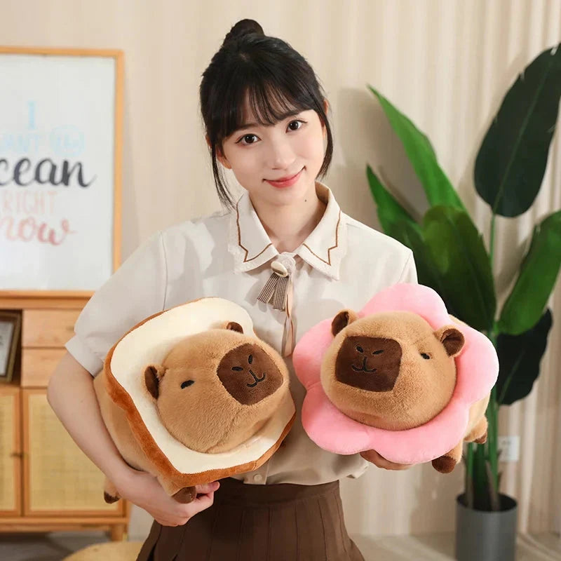 Adorable Laying Capybara Plush Toy for Cosplay Enthusiasts