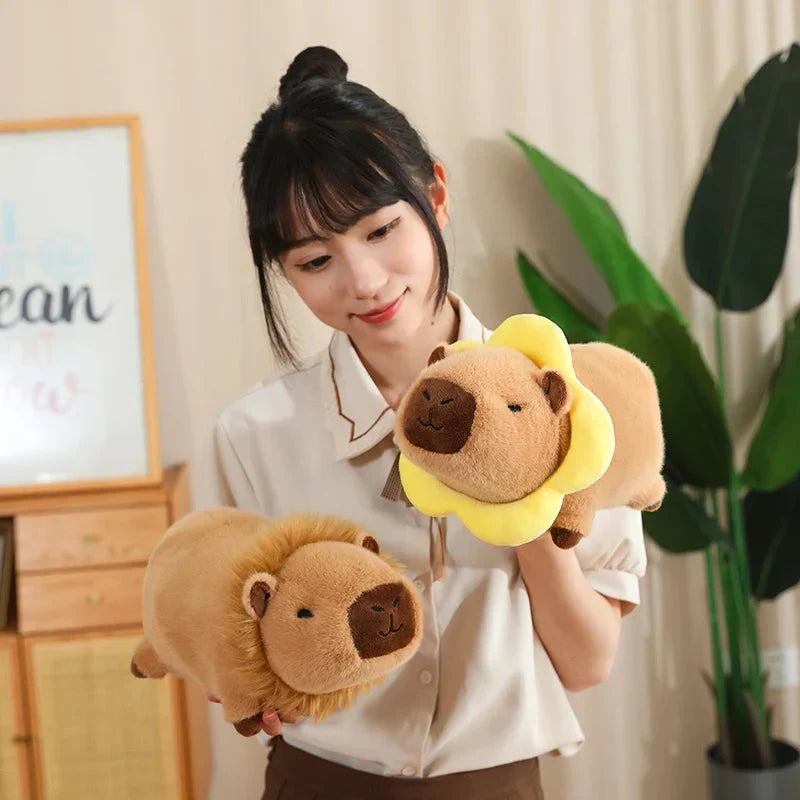 Adorable Laying Capybara Plush Toy for Cosplay Enthusiasts
