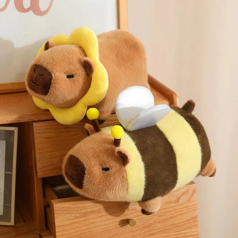 Adorable Laying Capybara Plush Toy for Cosplay Enthusiasts