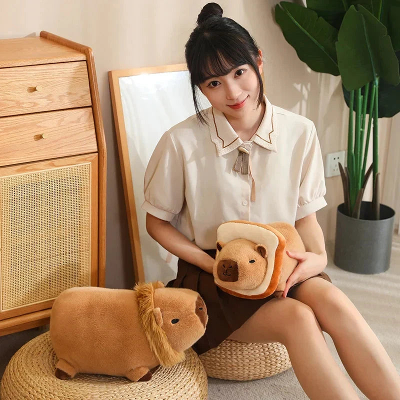 Adorable Laying Capybara Plush Toy for Cosplay Enthusiasts
