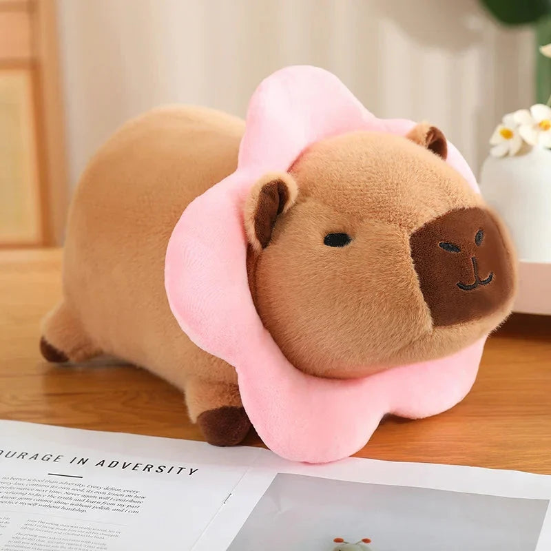 Adorable Laying Capybara Plush Toy for Cosplay Enthusiasts