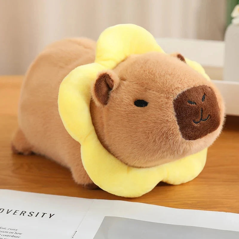 Adorable Laying Capybara Plush Toy for Cosplay Enthusiasts