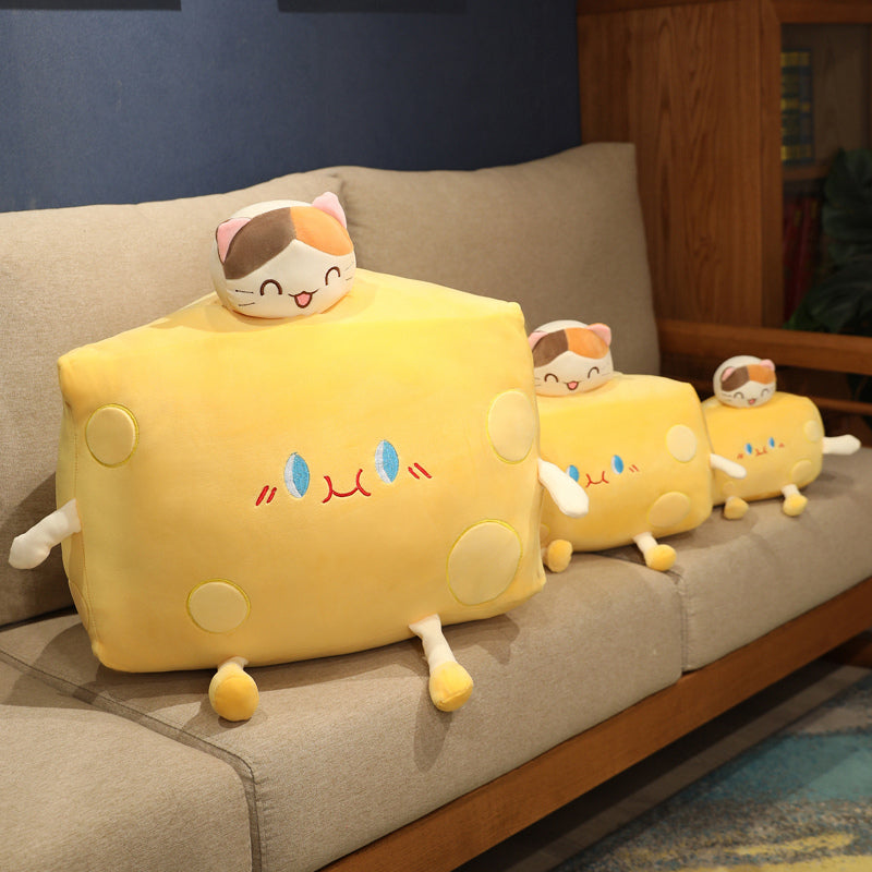 Adorable Cheese Block Plush Toy