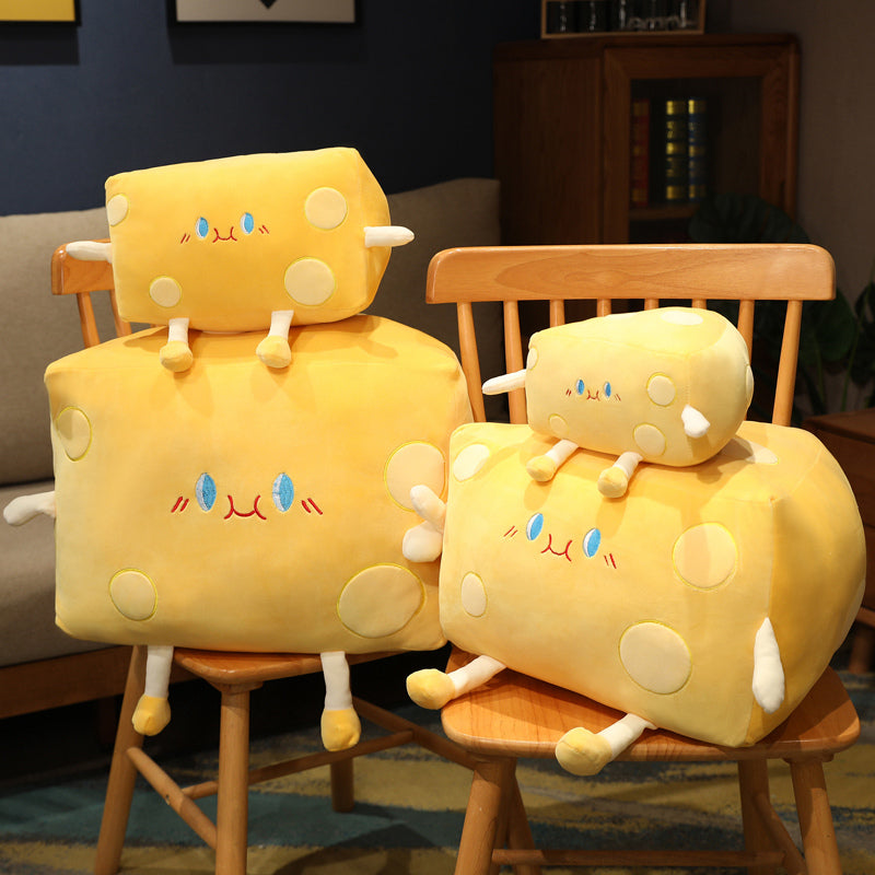 Adorable Cheese Block Plush Toy