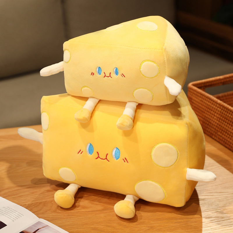 Adorable Cheese Block Plush Toy