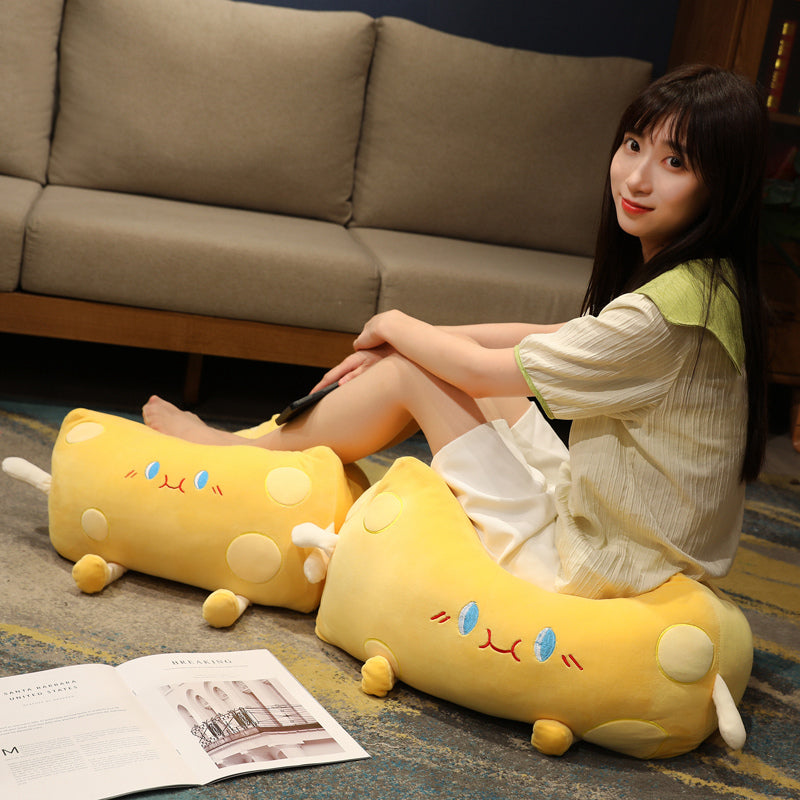 Adorable Cheese Block Plush Toy