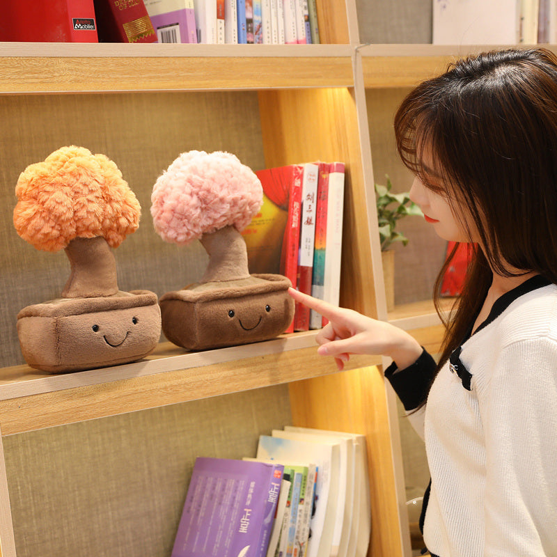 Adorable Mini Bonsai Tree Plush Companions