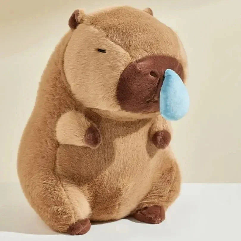Adorable Capybara Plushie with a Whimsical Runny Nose
