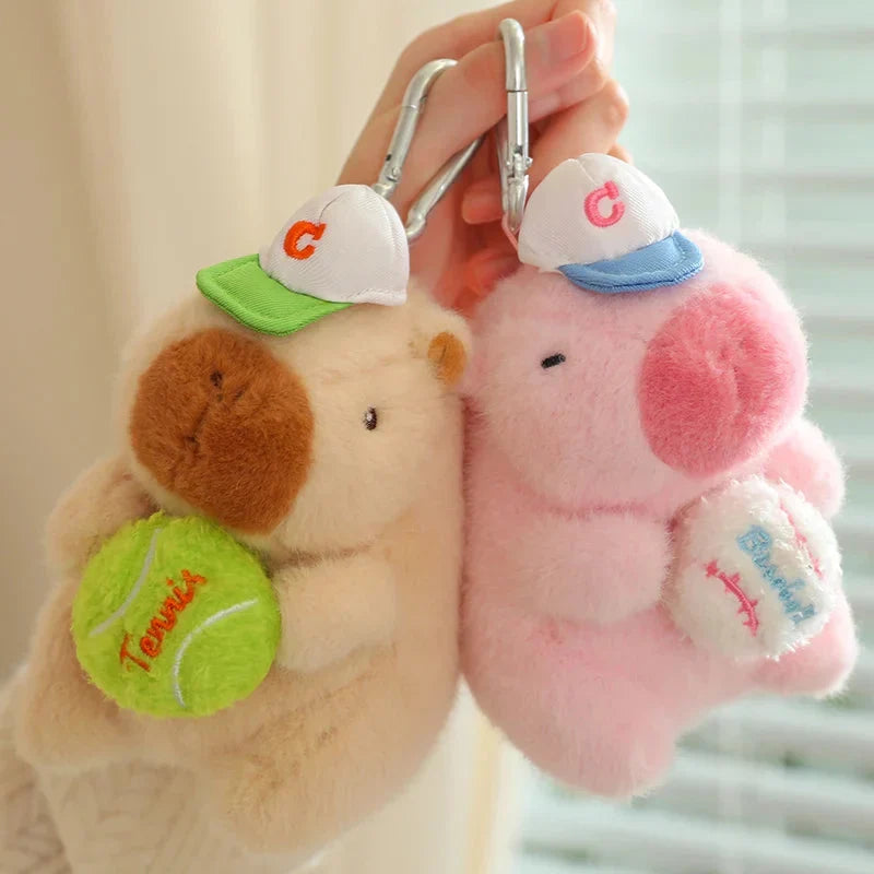 Adorable Sporty Capybara Plush Toy