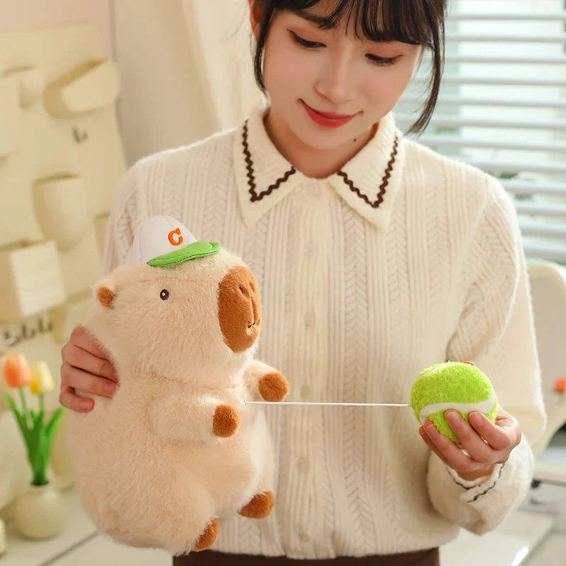 Adorable Sporty Capybara Plush Toy