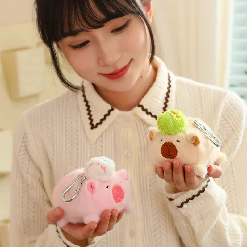 Adorable Sporty Capybara Plush Toy