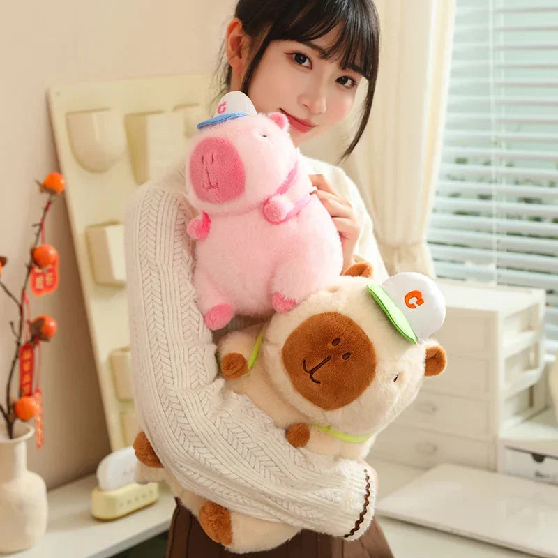 Adorable Sporty Capybara Plush Toy