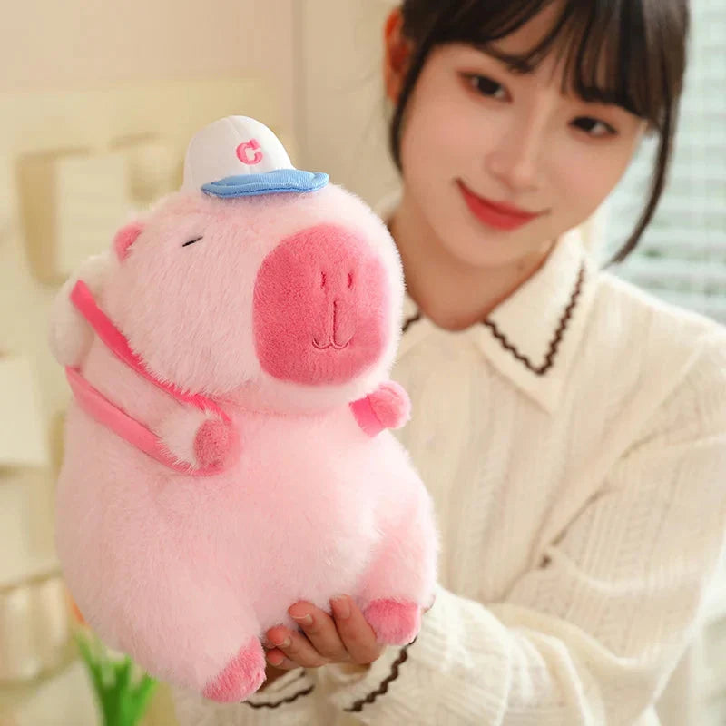 Adorable Sporty Capybara Plush Toy