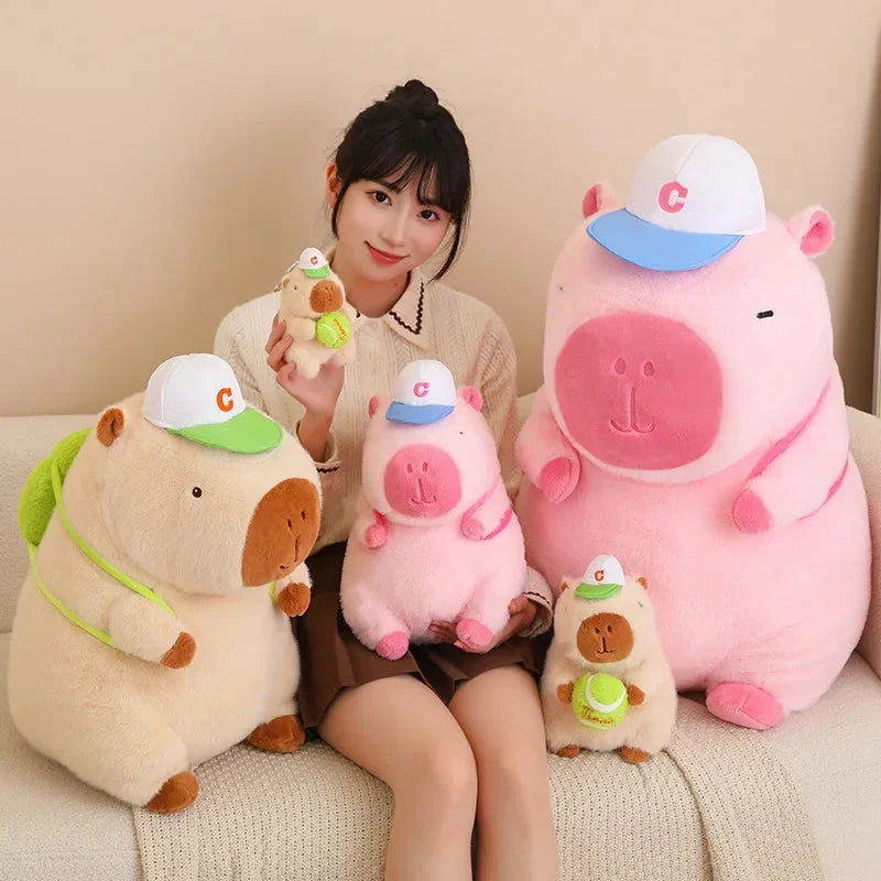 Adorable Sporty Capybara Plush Toy
