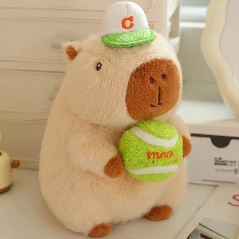 Adorable Sporty Capybara Plush Toy