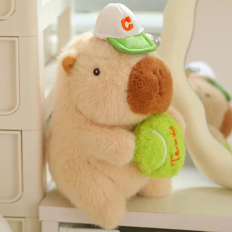 Adorable Sporty Capybara Plush Toy