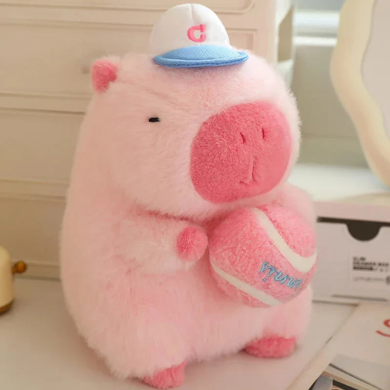 Adorable Sporty Capybara Plush Toy