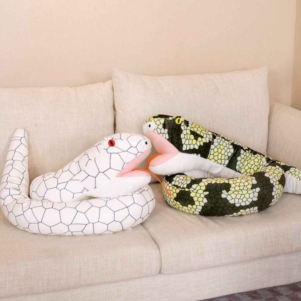 Cuddle Up with Diablo & Ivy: Adorable 63" Snake Plush Companions!