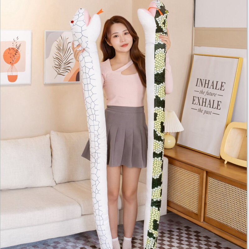 Cuddle Up with Diablo & Ivy: Adorable 63" Snake Plush Companions!