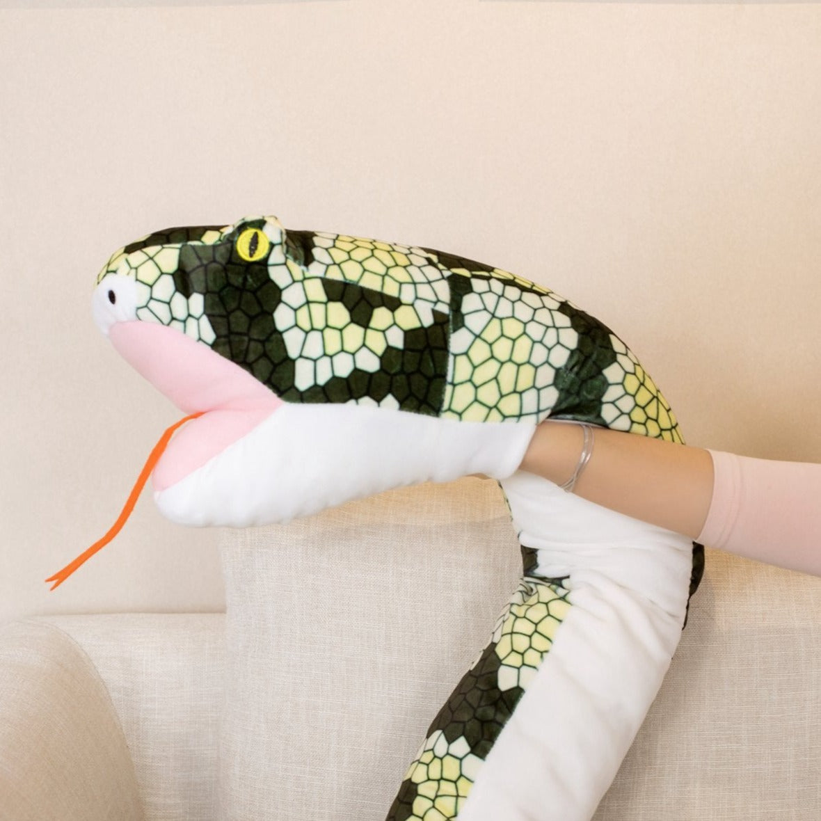 Cuddle Up with Diablo & Ivy: Adorable 63" Snake Plush Companions!