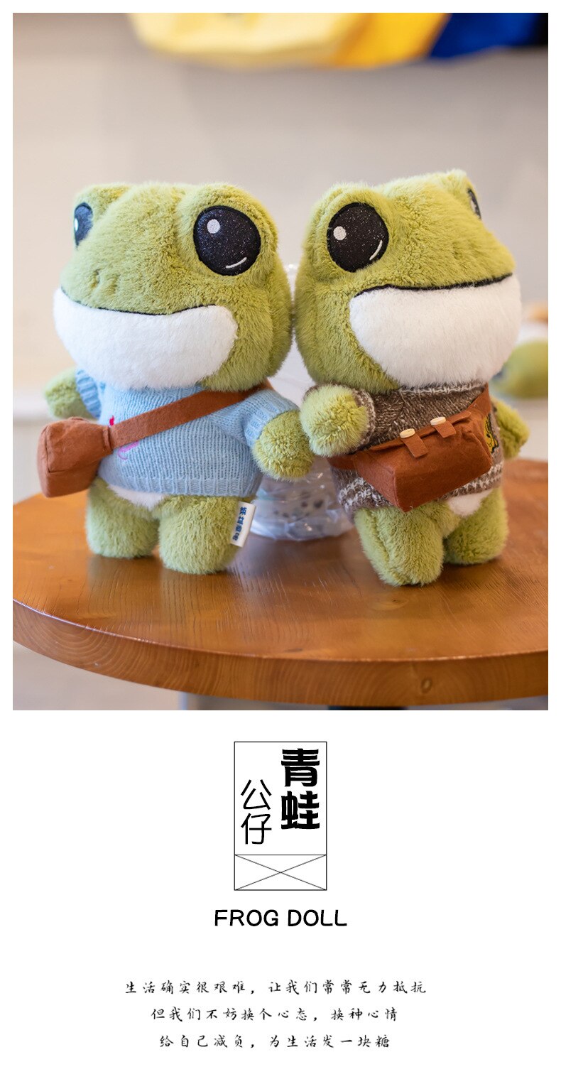 Adorable Finley Mini Frog Plushie Set
