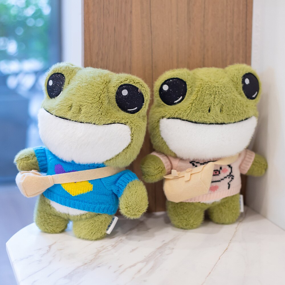 Finley the Adorable Mini Frog Plushie Set