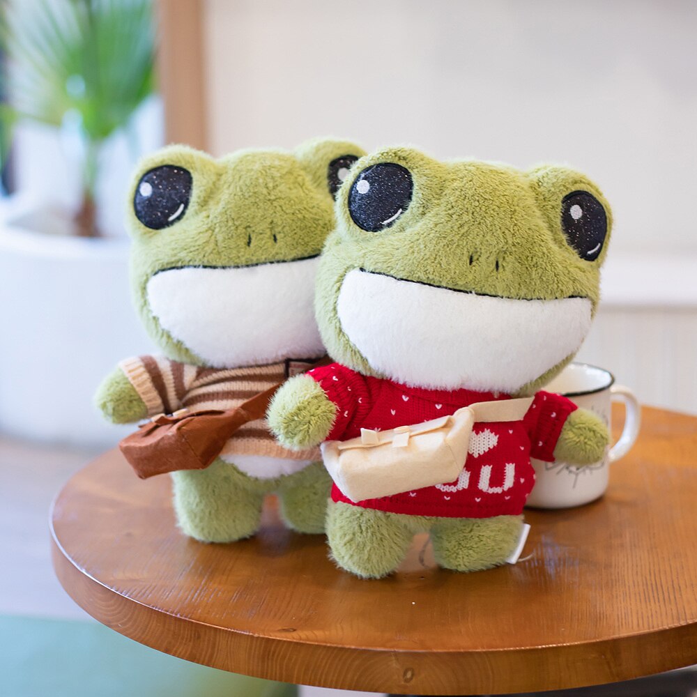 Finley the Adorable Mini Frog Plushie Set