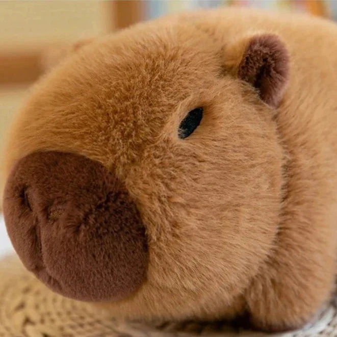 Adorable Fluffy Avocado Capybara Plush Toy
