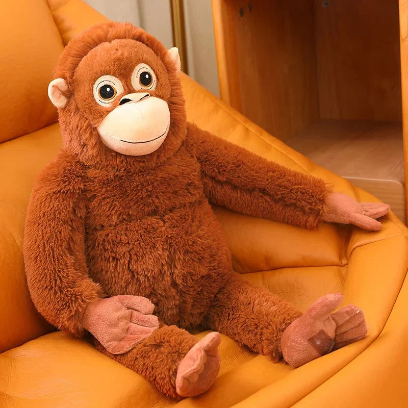 Adorable Fluffy Baby Orangutan Monkey Plush Toy