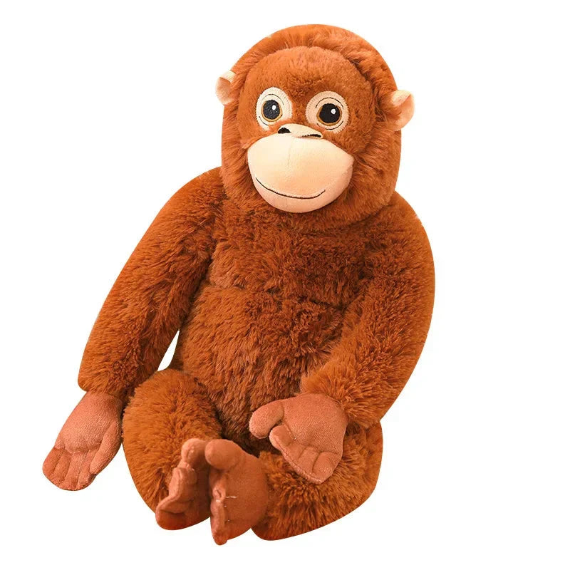 Adorable Fluffy Baby Orangutan Monkey Plush Toy