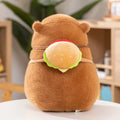 Delightful Fluffy Capybara Burger Bag Plush Toys
