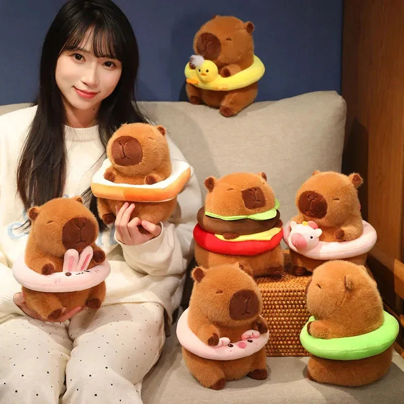 Adorable Floating Fluffy Capybara Plush Toy
