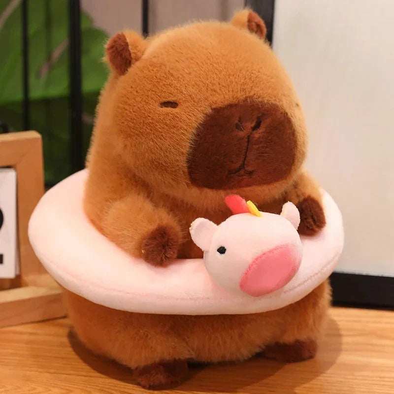 Adorable Floating Fluffy Capybara Plush Toy